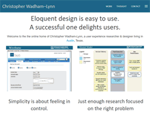 Tablet Screenshot of chriswadhamlynn.com